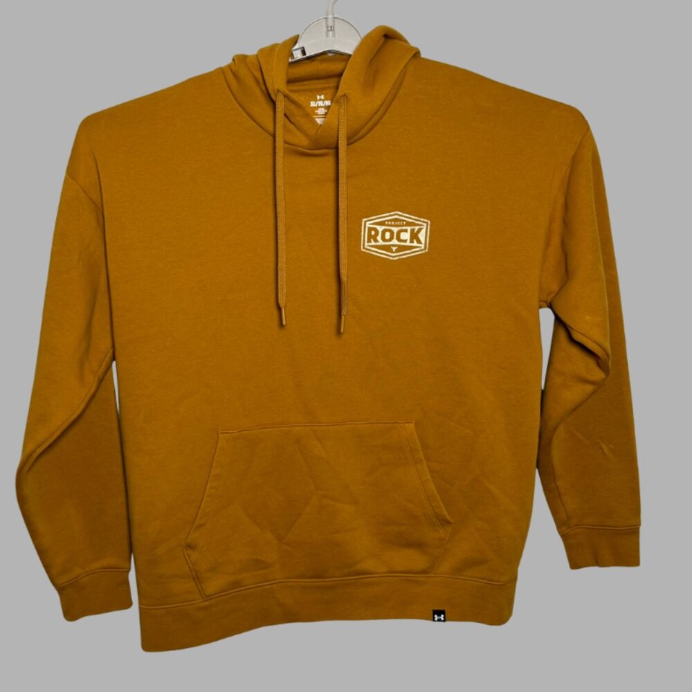 Under Armour Project Rock Iron Paradise Wrecking Crew Gold Sweatshirt Size XL